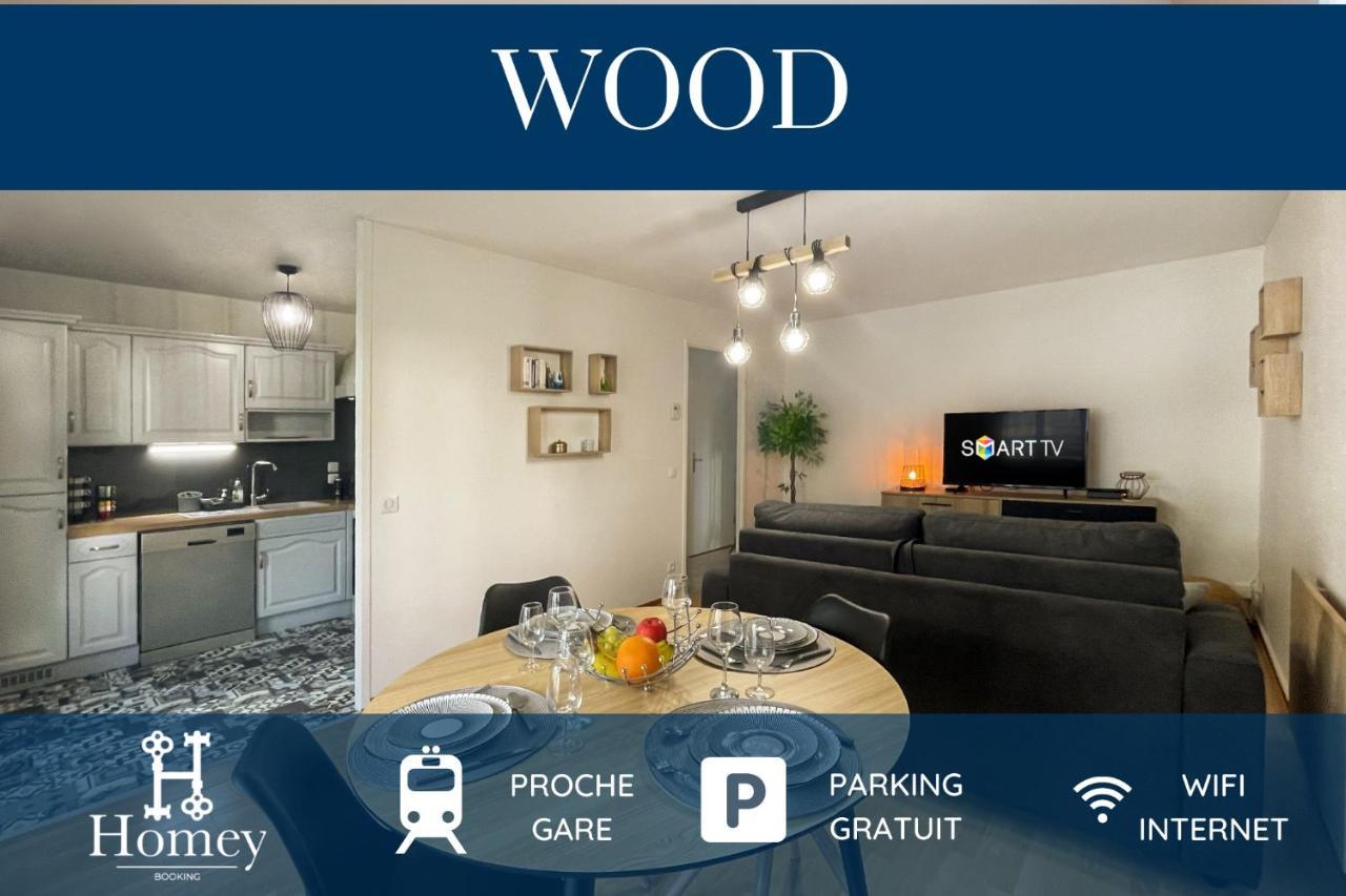 Homey Wood - New - Appartement Avec Une Chambre - Parking Prive Gratuit - Balcon Prive - A 5 Min De La Gare Pour Rejoindre Geneve Annemasse Zewnętrze zdjęcie